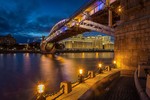 Гольдберг Борис : Пушкинский (Андреевский) — пешеходный мост. Москва 