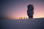   : Sunrise on the plateau Manpupner 