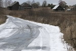 Анна Русскова : Зима. Онега. Деревня. 